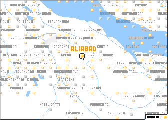 map of Āliābād
