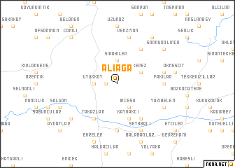 map of Aliağa