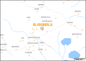 map of ‘Alī Akbarlū