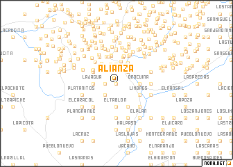 map of Alianza