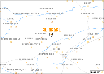map of ‘Alī Badal