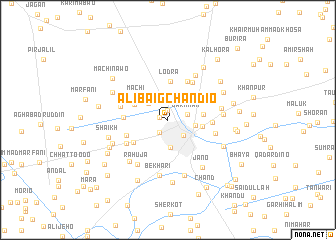 map of Ali Baig Chāndio