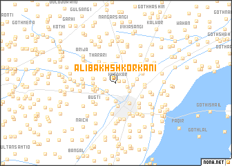 map of Ali Bakhsh Korkāni