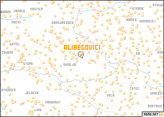 map of Alibegovići