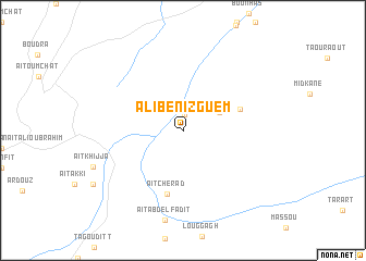 map of Ali Ben Izguem