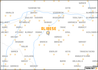 map of Alibeşe