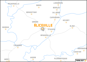 map of Aliceville