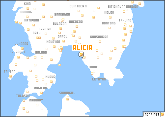 map of Alicia