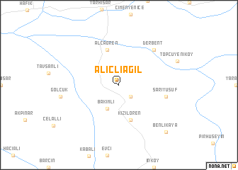 map of Alıçlıağıl