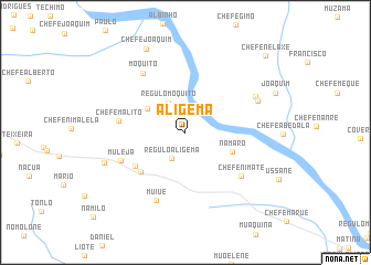 map of Aligêma
