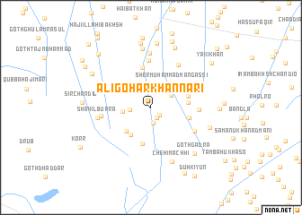 map of Ali Gohar Khān Nari