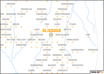 map of Aligoudo