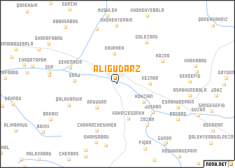 map of Alīgūdarz