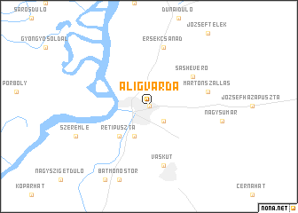map of Aligvárda