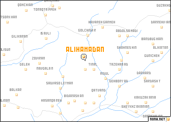 map of ‘Alī Hamadān