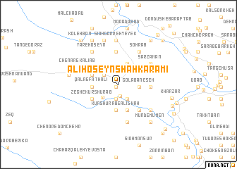 map of ‘Alī Ḩoseyn Shāh Karamī