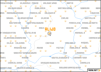 map of Alijó