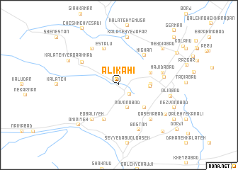 map of ‘Alī Kāhī