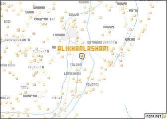 map of Ali Khān Lashāri