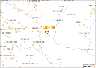 map of Ali Khān