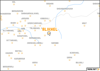 map of Ali Khel