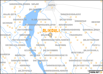 map of ‘Alī Kowlī