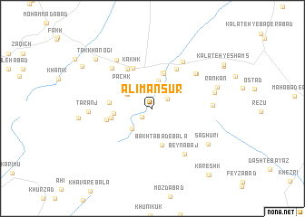 map of ‘Alī Manşūr