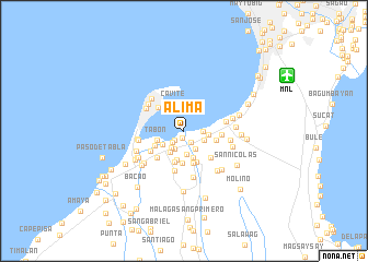 map of Alima