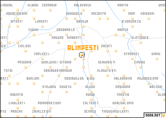 map of Alimpeşti