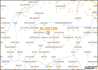 map of ‘Alī Nez̧ām