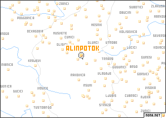 map of Alin Potok