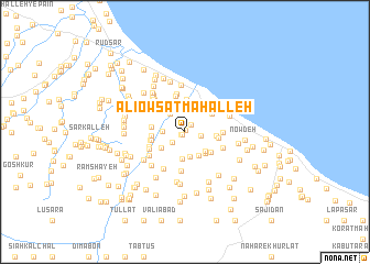 map of ‘Alī Owsaţ Maḩalleh