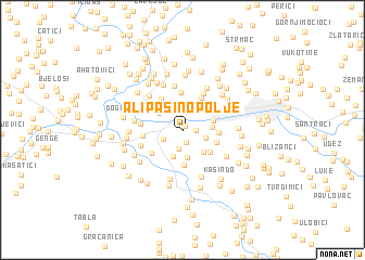 map of Alipašino Polje