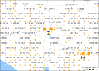 map of Alīpur