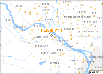 map of Al ʼisānīyīn