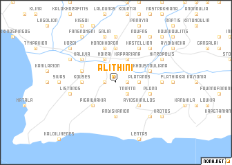 map of Alithiní