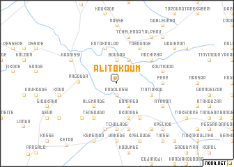 map of Alitokoum
