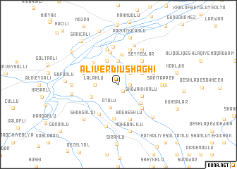 map of ‘Alī Verdī Ūshāghī
