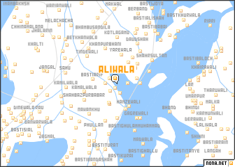 map of Alīwāla