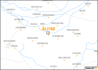 map of Əliyar