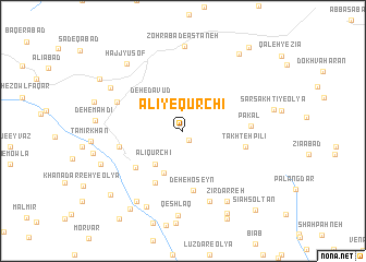 map of ‘Alī-ye Qūrchī