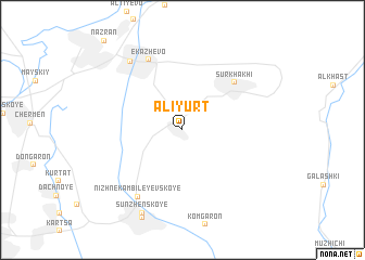 map of Ali-Yurt