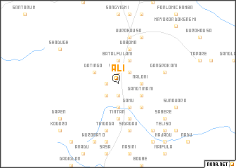 map of Ali