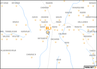 map of Ali