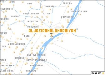 map of Al Jazīrah al Gharbīyah