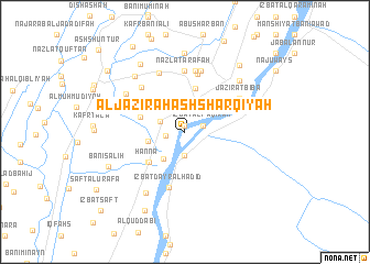 map of Al Jazīrah ash Sharqīyah
