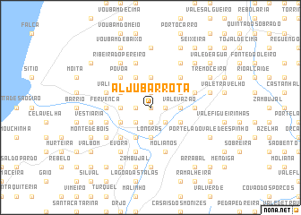 map of Aljubarrota