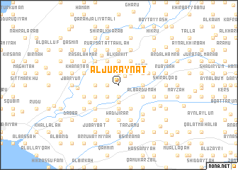 map of Al Juraynāt
