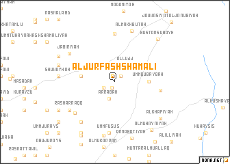 map of Al Jurf ash Shamālī