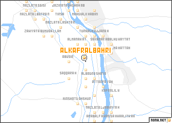 map of Al Kafr al Baḩrī